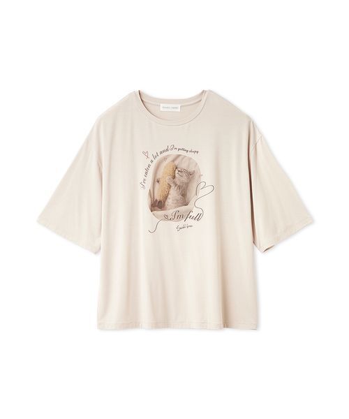 SNIDEL HOME(スナイデルホーム)の「【KOROMO】【接触冷感】カットTシャツ(ルームウェア/パジャマ・レディース・アイボリー/ベージュ/ピンク・F)」の13枚目の写真