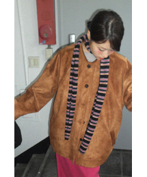 KOOKEESEE（クキシ）の「ヴィンテージストライプニットスカーフ（マフラー）」