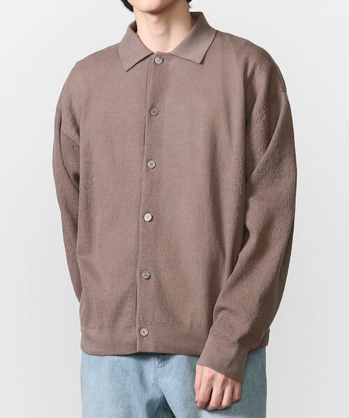 ORCIVAL（オーシバル）の「ORCIVAL | ハーフミラノニット 衿付きニットカーディガン MEN（カーディガン/ボレロ・メンズ・ブラック/ブラウン系その他2・5/4）」の11枚目の写真