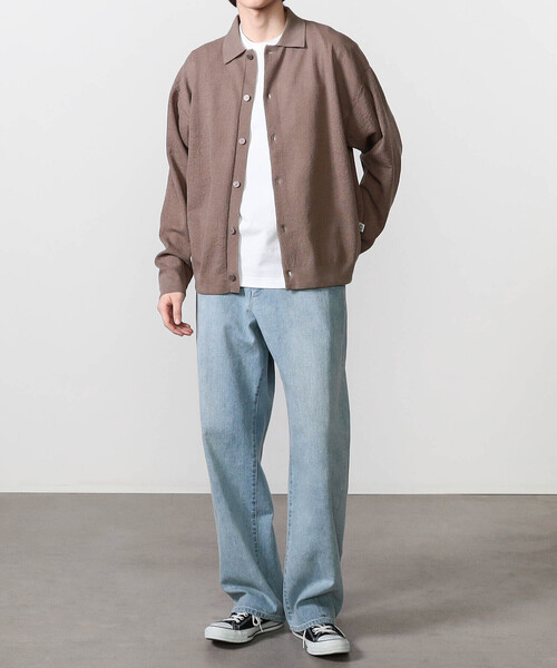 ORCIVAL（オーシバル）の「ORCIVAL | ハーフミラノニット 衿付きニットカーディガン MEN（カーディガン/ボレロ・メンズ・ブラック/ブラウン系その他2・5/4）」の12枚目の写真