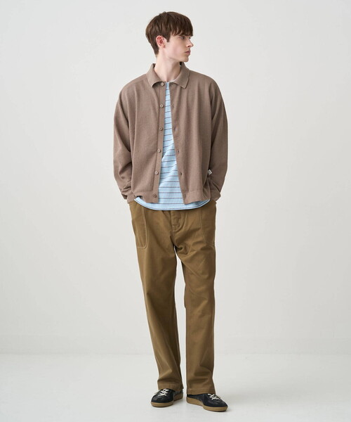 ORCIVAL（オーシバル）の「ORCIVAL | ハーフミラノニット 衿付きニットカーディガン MEN（カーディガン/ボレロ・メンズ・ブラック/ブラウン系その他2・5/4）」の13枚目の写真