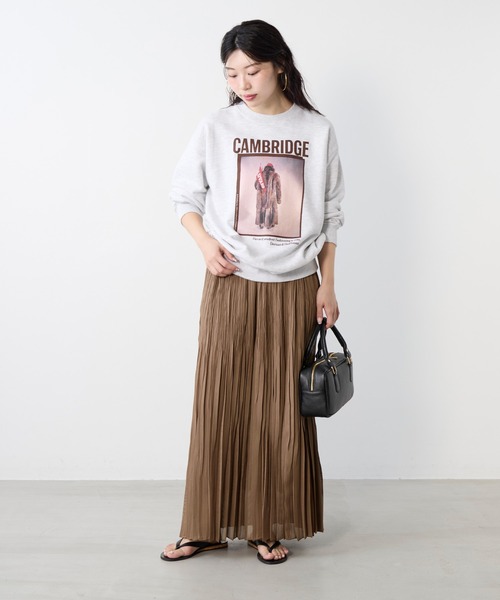 Johnbull（ジョンブル）の「【Johnbull】フォトプリント裏毛スウェット-LIFE CAMBRIDGE SWT（スウェット・レディース・ライトグレー・M）」の6枚目の写真