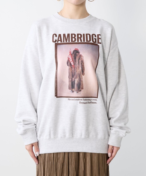 Johnbull（ジョンブル）の「【Johnbull】フォトプリント裏毛スウェット-LIFE CAMBRIDGE SWT（スウェット・レディース・ライトグレー・M）」の10枚目の写真