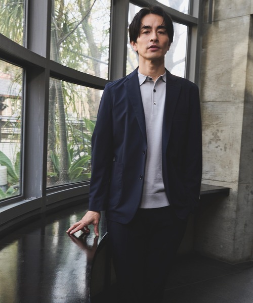 JUN STANDARD PICKS(ジュンスタンダードピックス)の「シルキータッチプレーティングポロ(ポロシャツ・メンズ・グレー/ネイビー/ブラック・S/M/L/LL)」の14枚目の写真