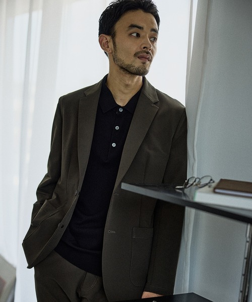 JUN STANDARD PICKS(ジュンスタンダードピックス)の「シルキータッチプレーティングポロ(ポロシャツ・メンズ・グレー/ネイビー/ブラック・S/M/L/LL)」の20枚目の写真