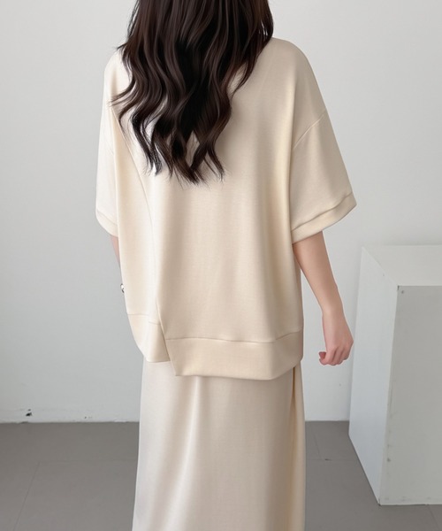 ABITOKYO(アビトーキョー)の「ジップアップデザインダンボールプルオーバーセットアップ(セットアップ・レディース・ブラック/チャコールグレー/ベージュ・L/M)」の6枚目の写真