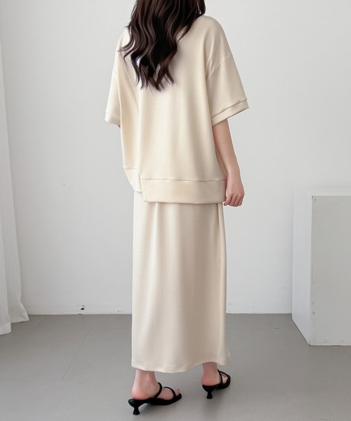 ABITOKYO(アビトーキョー)の「ジップアップデザインダンボールプルオーバーセットアップ(セットアップ・レディース・ブラック/チャコールグレー/ベージュ・L/M)」の7枚目の写真