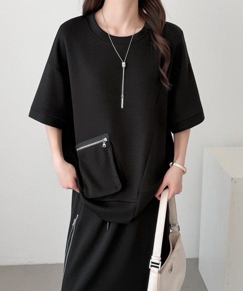 ABITOKYO(アビトーキョー)の「ジップアップデザインダンボールプルオーバーセットアップ(セットアップ・レディース・ブラック/チャコールグレー/ベージュ・L/M)」の17枚目の写真