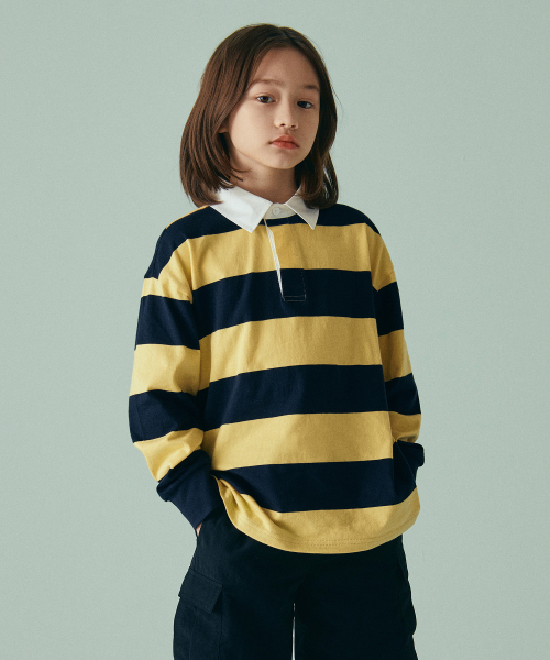 Stripe Ragby‑T [Navy/Ivory] — рубашка‑регби в полоску (тёмно‑синяя/айвори)