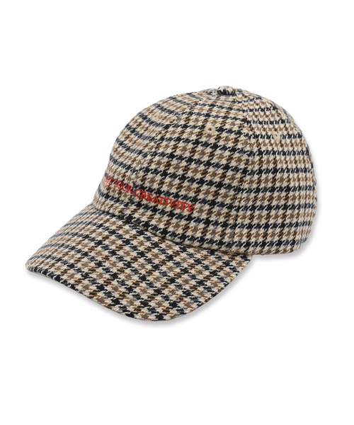 Jieda(ジエダ)の「TRUST YOUR CREATIVITY CAP(キャップ・メンズ・チェック/ブラウン/ブラック・ONESIZE)」の7枚目の写真