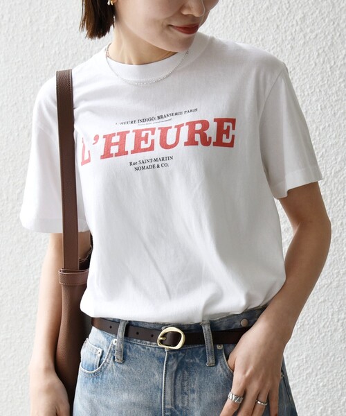SHIPS any(シップス エニィ)の「TRICOMER:〈洗濯機可能〉フレンチ ロゴ プリント TEE(Tシャツ/カットソー・レディース・オレンジ/ブラック/ライトグレー/ホワイト/レッド・ONE SIZE)」の9枚目の写真