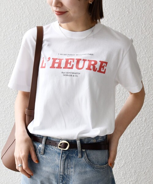SHIPS any(シップス エニィ)の「TRICOMER:〈洗濯機可能〉フレンチ ロゴ プリント TEE(Tシャツ/カットソー・レディース・オレンジ/ブラック/ライトグレー/ホワイト/レッド・ONE SIZE)」の10枚目の写真