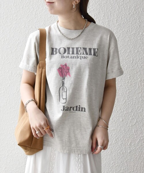 SHIPS any(シップス エニィ)の「TRICOMER:〈洗濯機可能〉フレンチ ロゴ プリント TEE(Tシャツ/カットソー・レディース・オレンジ/ブラック/ライトグレー/ホワイト/レッド・ONE SIZE)」の20枚目の写真