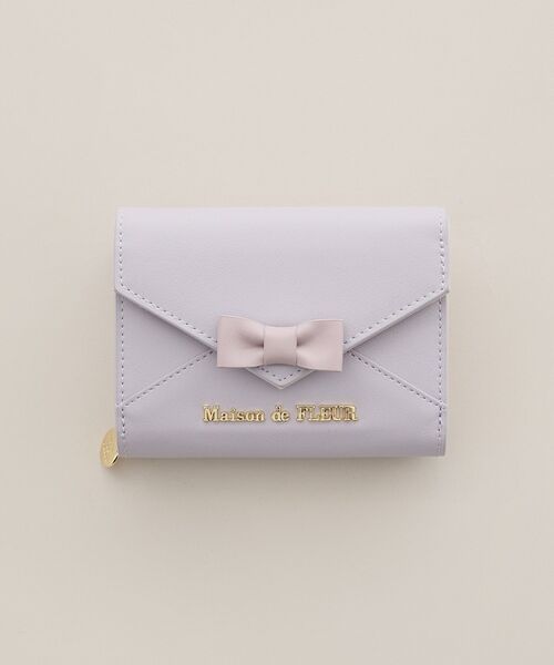 Maison de FLEUR(メゾンドフルール)の「レター型ウォレット(財布・レディース・ラベンダー/ピンク/ブラック・FREE)」の3枚目の写真