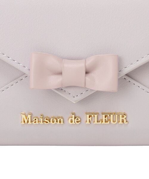 Maison de FLEUR(メゾンドフルール)の「レター型ウォレット(財布・レディース・ラベンダー/ピンク/ブラック・FREE)」の9枚目の写真