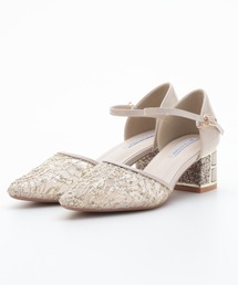 Cupid Heart | 【Cupid Heart】結婚式用!レース×スパンコール チャンキーヒールパンプス(パンプス)