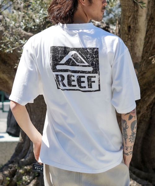 REEF(リーフ)の「REEF BOX LOGO SS T Tシャツ 【2026年春夏モデル】(Tシャツ/カットソー・メンズ・ミント/ホワイト/ピンク/ブラック・X-LARGE/LARGE/MEDIUM/SMALL)」の1枚目の写真