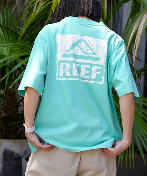 REEF(リーフ)の「REEF BOX LOGO SS T Tシャツ 【2026年春夏モデル】(Tシャツ/カットソー・メンズ・ミント/ホワイト/ピンク/ブラック・X-LARGE/LARGE/MEDIUM/SMALL)」の3枚目の写真