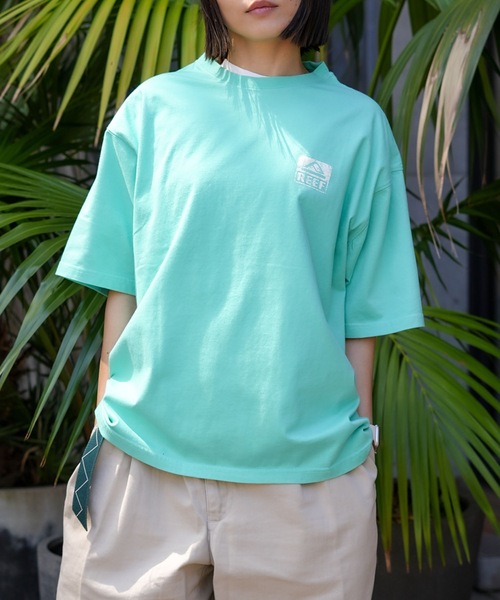 REEF(リーフ)の「REEF BOX LOGO SS T Tシャツ 【2026年春夏モデル】/リーフボックスロゴ半袖Tシャツ(Tシャツ/カットソー・メンズ・ミント/ホワイト/ピンク/ブラック・X-LARGE/LARGE/MEDIUM/SMALL)」の19枚目の写真