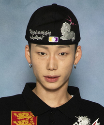 GLACK（グラック）の「GC077 スリーピングユニコーンボールキャップ (ブラック)（キャップ）」