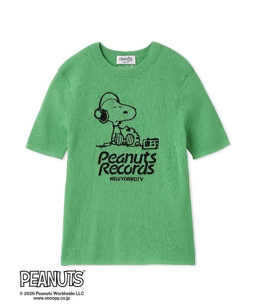 Mila Owen（ミラオーウェン）の「【PEANUTS RECORDS】スヌーピージャガードリブニット（ニット/セーター・レディース・グリーン/アイボリー/ピンク・0/1）」の15枚目の写真