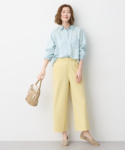 Petit Honfleur（プチオンフルール）の「テンセルデニムシャツ（シャツ/ブラウス・レディース・サックスブルー/ブルー・9号/11号/13号）」の15枚目の写真