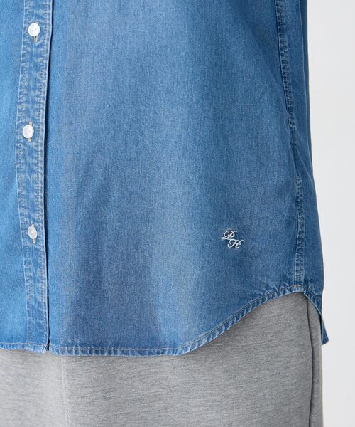 Petit Honfleur（プチオンフルール）の「テンセルデニムシャツ（シャツ/ブラウス・レディース・サックスブルー/ブルー・9号/11号/13号）」の22枚目の写真