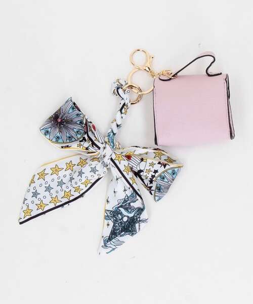 MICO COULIER（ミコクリエ）の「ミニBAG×リボンチャーム（チャーム・レディース・ベージュ系その他/パープル系その他・FREE）」の3枚目の写真