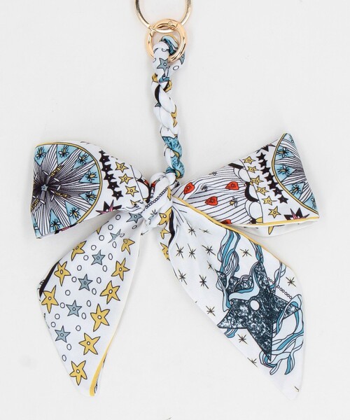 MICO COULIER（ミコクリエ）の「ミニBAG×リボンチャーム（チャーム・レディース・ベージュ系その他/パープル系その他・FREE）」の4枚目の写真