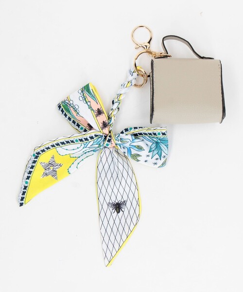 MICO COULIER（ミコクリエ）の「ミニBAG×リボンチャーム（チャーム・レディース・ベージュ系その他/パープル系その他・FREE）」の8枚目の写真