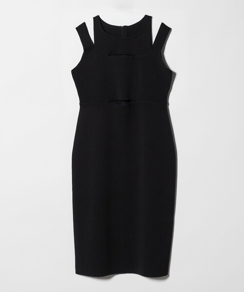 6（ロク）の「＜6(ROKU)＞ホール ワンピース（ワンピース・レディース・ブラック・36/38）」の3枚目の写真