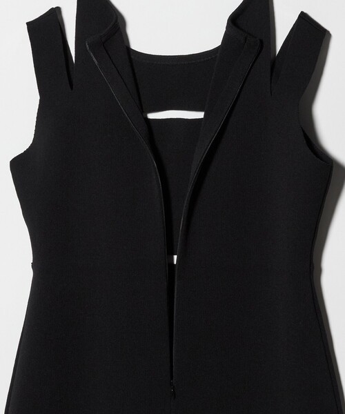 6（ロク）の「＜6(ROKU)＞ホール ワンピース（ワンピース・レディース・ブラック・36/38）」の9枚目の写真