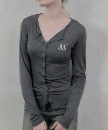 A'GEM/9 × .kom 『MUCENT/ムセント』 ANZ SLIM FIT R-NECK CARDIGAN/スリームフィットラウンドネックカーディガン