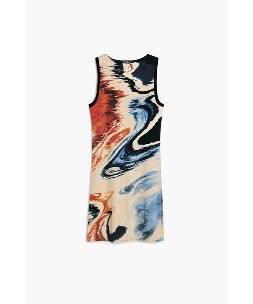 Desigual(デシグアル)の「マーブルプリントノースリーブミニドレス(ワンピース・レディース・マルチ・XL/L/M/S/XS)」の3枚目の写真