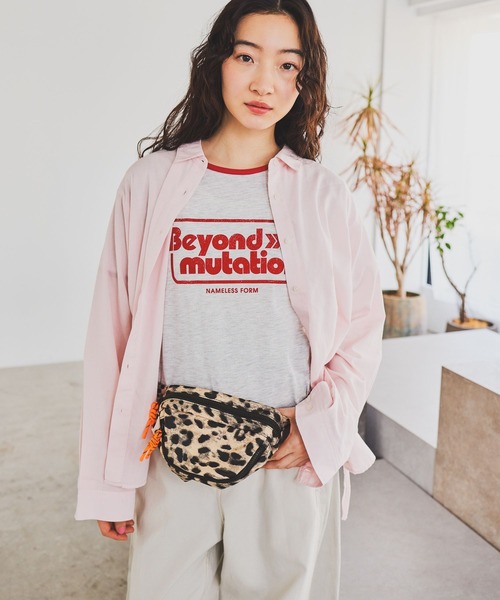 niko and...（ニコアンド）の「リネンブレンドドロストシャツ（シャツ/ブラウス・レディース・ピンク/オフホワイト/ブルー/チャコール・LARGE/MEDIUM）」の10枚目の写真