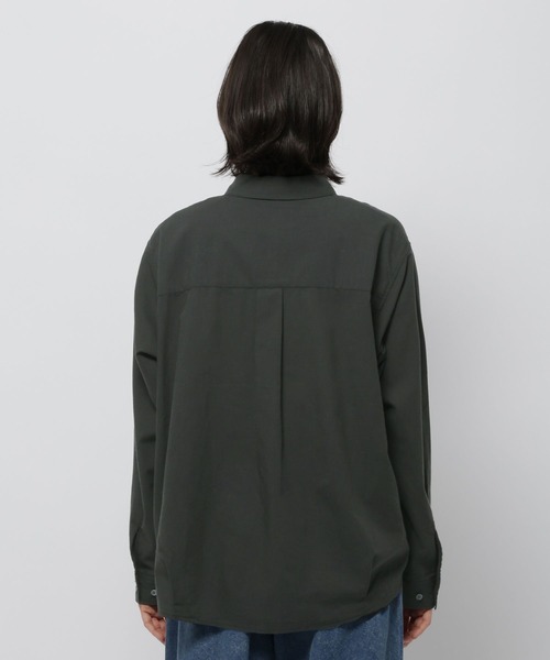 niko and...（ニコアンド）の「リネンブレンドドロストシャツ（シャツ/ブラウス・レディース・ピンク/オフホワイト/ブルー/チャコール・LARGE/MEDIUM）」の18枚目の写真