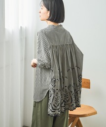 カットワークレースシャツ