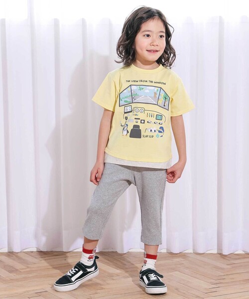 SLAP SLIP(スラップスリップ)の「乗り物モチーフ7分丈ミラノリブパンツ(80~120cm)(その他パンツ・キッズ・イエロー/グレー/ブラック・120cm/100cm/90cm/110cm/80cm)」の19枚目の写真