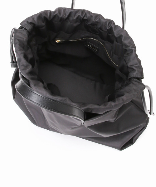 LE TALON（ルタロン）の「LETALON 2WAYギャザーナイロントート（トートバッグ・レディース・ベージュ/ブラック・FREE）」の9枚目の写真