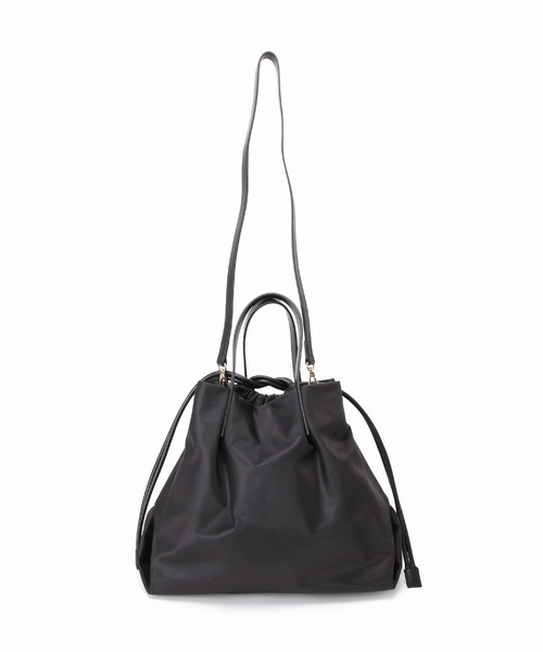 LE TALON（ルタロン）の「LETALON 2WAYギャザーナイロントート（トートバッグ・レディース・ベージュ/ブラック・FREE）」の16枚目の写真