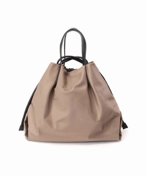 LE TALON（ルタロン）の「LETALON 2WAYギャザーナイロントート（トートバッグ・レディース・ベージュ/ブラック・FREE）」の20枚目の写真