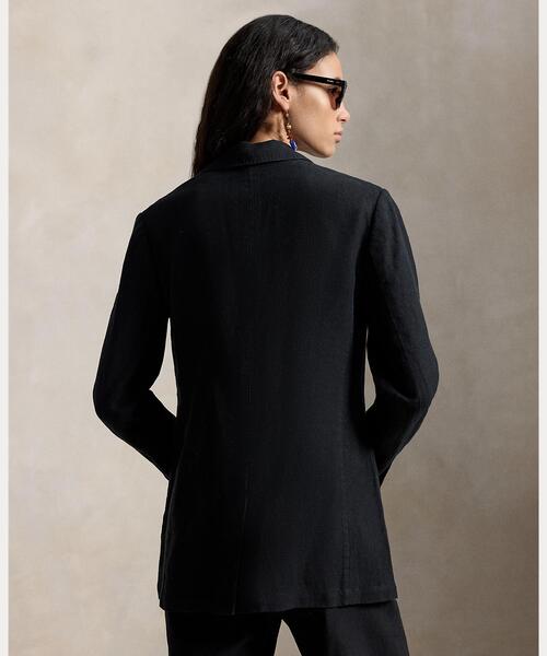 POLO RALPH LAUREN（ポロ ラルフ ローレン）の「シングルブレステッド リネン ブレザー（テーラードジャケット・レディース・ブラック系1・2/0/4/6）」の8枚目の写真