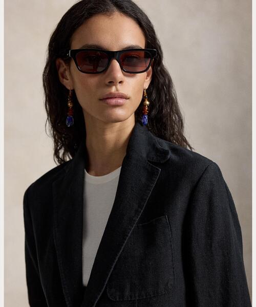 POLO RALPH LAUREN（ポロ ラルフ ローレン）の「シングルブレステッド リネン ブレザー（テーラードジャケット・レディース・ブラック系1・2/0/4/6）」の9枚目の写真