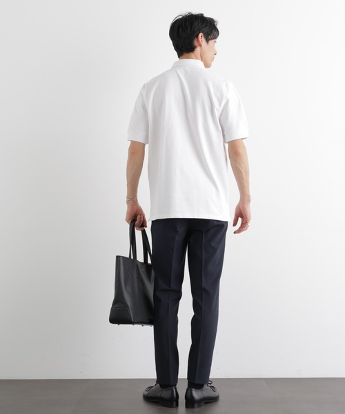 NANO universe（ナノユニバース）の「Anti Soaked(R) 汗染み防止 比翼ポロシャツ（ポロシャツ・メンズ・トップグレー/ブラック/ホワイト・M/L/XL）」の10枚目の写真