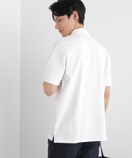 NANO universe（ナノユニバース）の「Anti Soaked(R) 汗染み防止 比翼ポロシャツ（ポロシャツ・メンズ・トップグレー/ブラック/ホワイト・M/L/XL）」の6枚目の写真