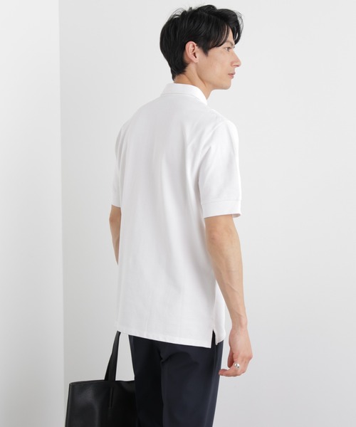 NANO universe（ナノユニバース）の「Anti Soaked(R) 汗染み防止 比翼ポロシャツ（ポロシャツ・メンズ・トップグレー/ブラック/ホワイト・M/L/XL）」の5枚目の写真