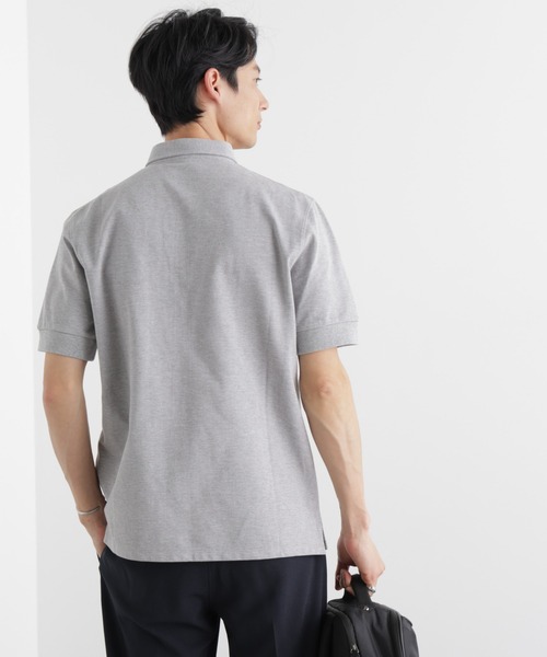 NANO universe（ナノユニバース）の「Anti Soaked(R) 汗染み防止 比翼ポロシャツ（ポロシャツ・メンズ・トップグレー/ブラック/ホワイト・M/L/XL）」の13枚目の写真