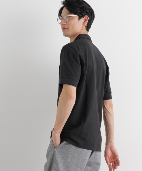 NANO universe（ナノユニバース）の「Anti Soaked(R) 汗染み防止 比翼ポロシャツ（ポロシャツ・メンズ・トップグレー/ブラック/ホワイト・M/L/XL）」の20枚目の写真