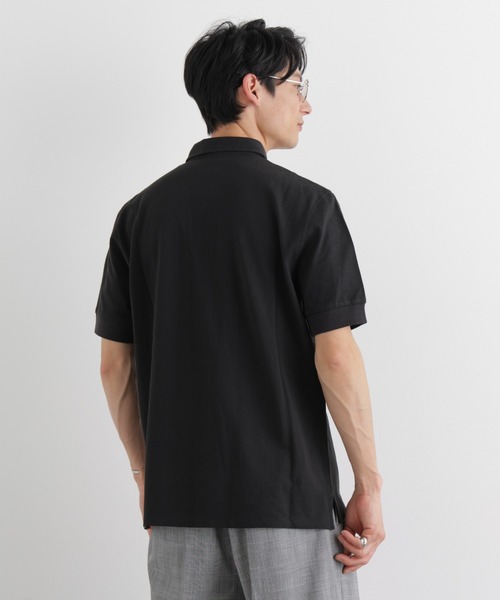 NANO universe（ナノユニバース）の「Anti Soaked(R) 汗染み防止 比翼ポロシャツ（ポロシャツ・メンズ・トップグレー/ブラック/ホワイト・M/L/XL）」の21枚目の写真