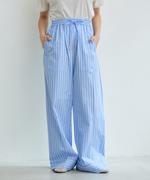 IENA LA BOUCLE | IENA LA BOUCLE コットンストライプスリーピーパンツ(その他パンツ)